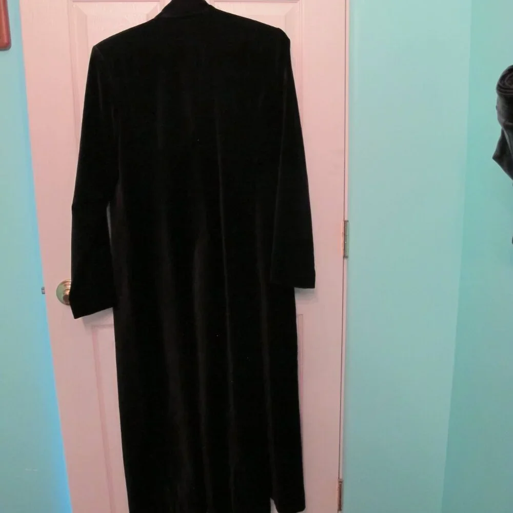Sitewide sale Black Velvet long jacket size 8 - Picture 6 of 11